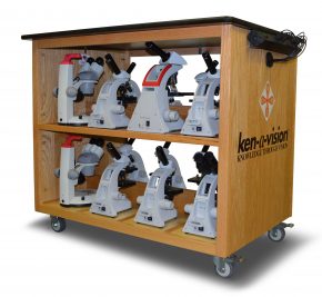 Ken-a-Vision Microscope Charging Cart