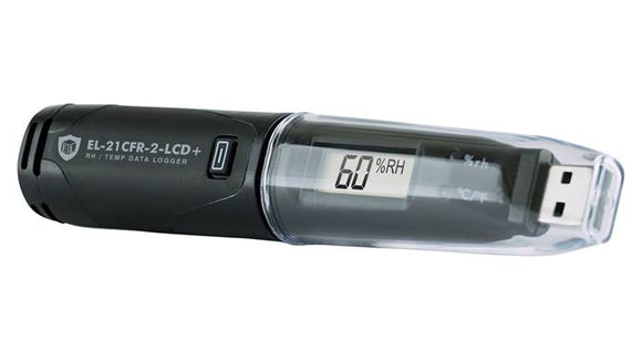 EasyLog 21CFR High Accuracy Temp & RH Data Logger - EL-21CFR-2-LCD+